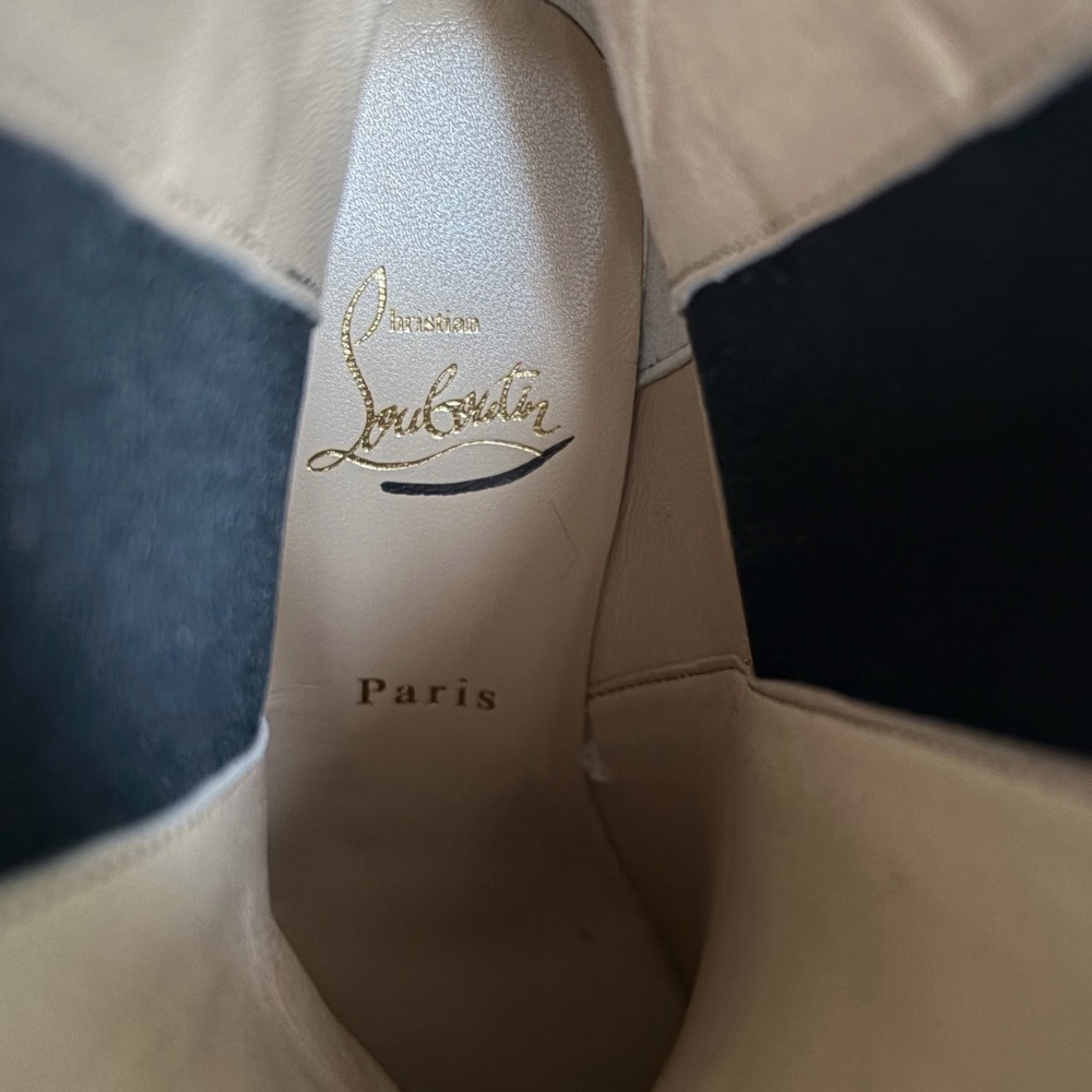 Christian Louboutin Leather 70 Chelsea Booties - Picture 15 of 16